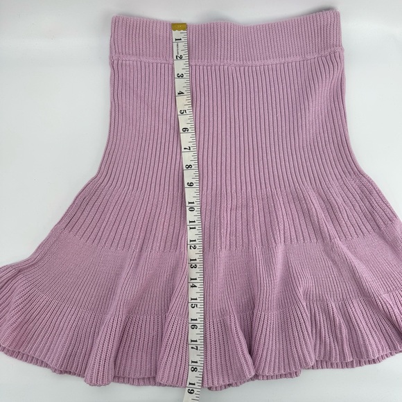 Free People Knitted Lilac Skirt Medium - Picture 4 of 5
